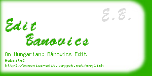 edit banovics business card